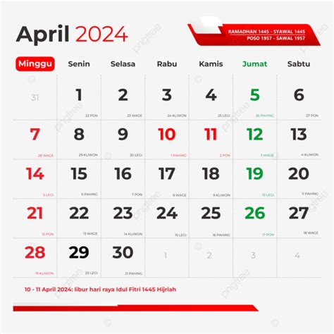 kalender jawa april 1999 Senin, 10 Apr 2023 06:00 WIB